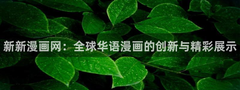 新新漫画网移动版：新新漫画网：全球华语漫画的创新与精彩展示