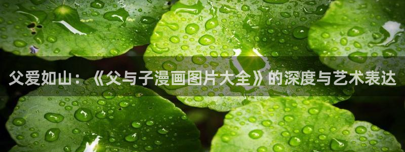 bl新新漫画网：父爱如山：《父与子漫画图片大全》的深度与艺术表达