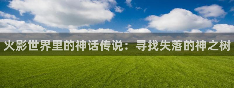 新新漫画在线看漫画：火影世界里的神话传说：寻找失落的神之树